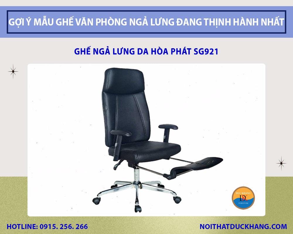 Ghế ngả lưng da Hòa Phát SG921
