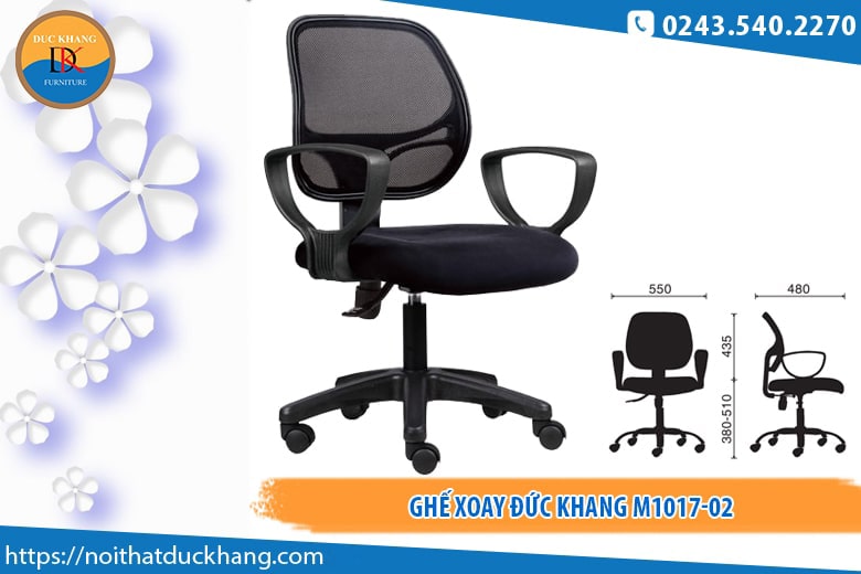 Ghế xoay Đức Khang M1017-02 Ghế xoay Đức Khang M1017-02