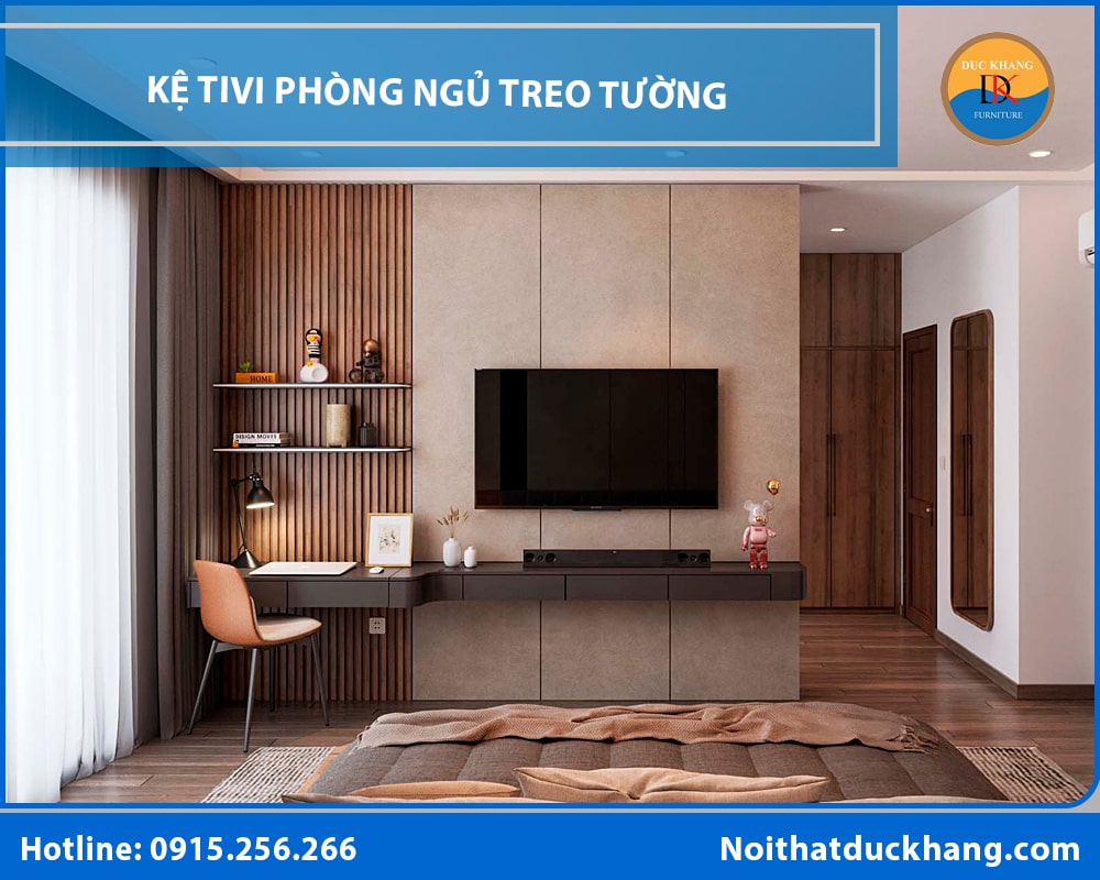 Kệ tivi phòng ngủ treo tường Kệ tivi phòng ngủ treo tường