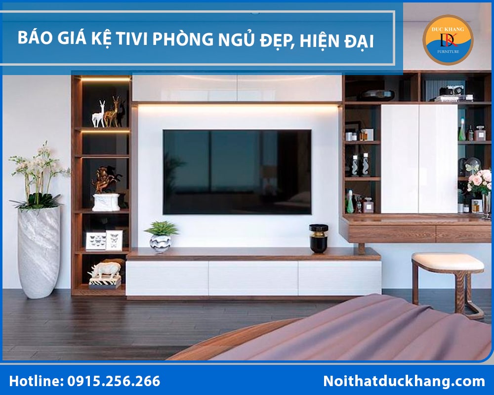 Báo giá kệ tivi phòng ngủ đẹp, hiện đại và tiện dụng 2025 Báo giá kệ tivi phòng ngủ đẹp, hiện đại và tiện dụng 2025
