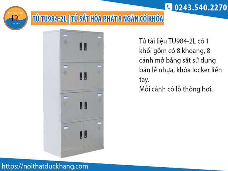 Top 4 mẫu tủ sắt 8 ngăn Đức Khang giá rẻ, chất lượng cao