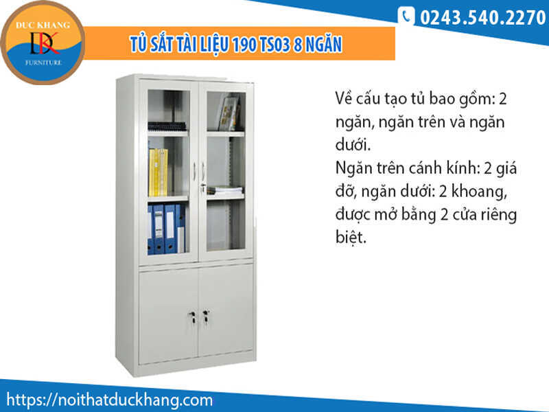 Top 4 mẫu tủ sắt 8 ngăn Đức Khang giá rẻ, chất lượng cao