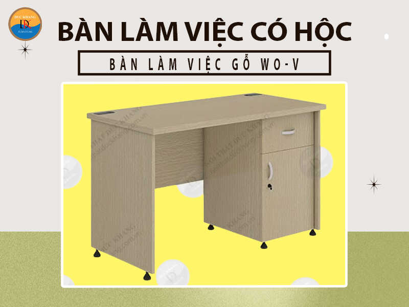 5 mẫu bàn làm việc có hộc dưới 2 triệu mới nhất tại Đức Khang