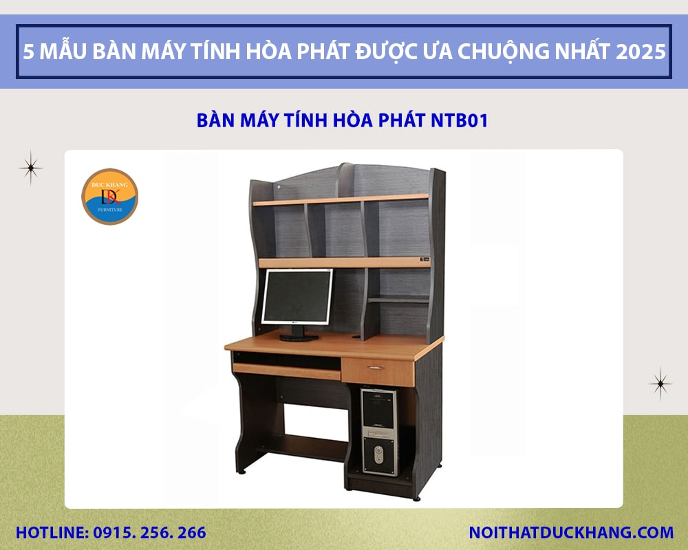 Bàn máy tính Hòa Phát NTB01 Bàn máy tính Hòa Phát NTB01