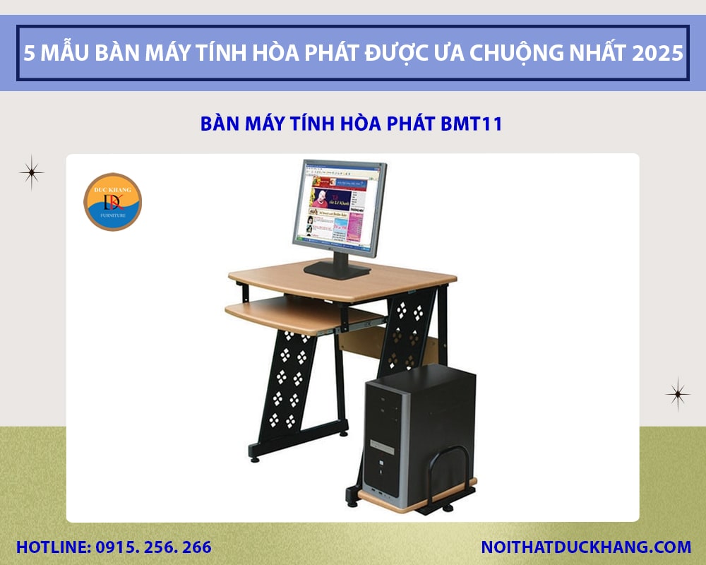 Bàn máy tính Hòa Phát BMT11 Bàn máy tính Hòa Phát BMT11