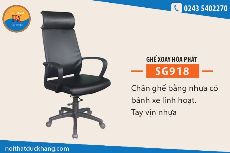 Các loại ghế da Hòa Phát phổ biến cho văn phòng năm 2024 