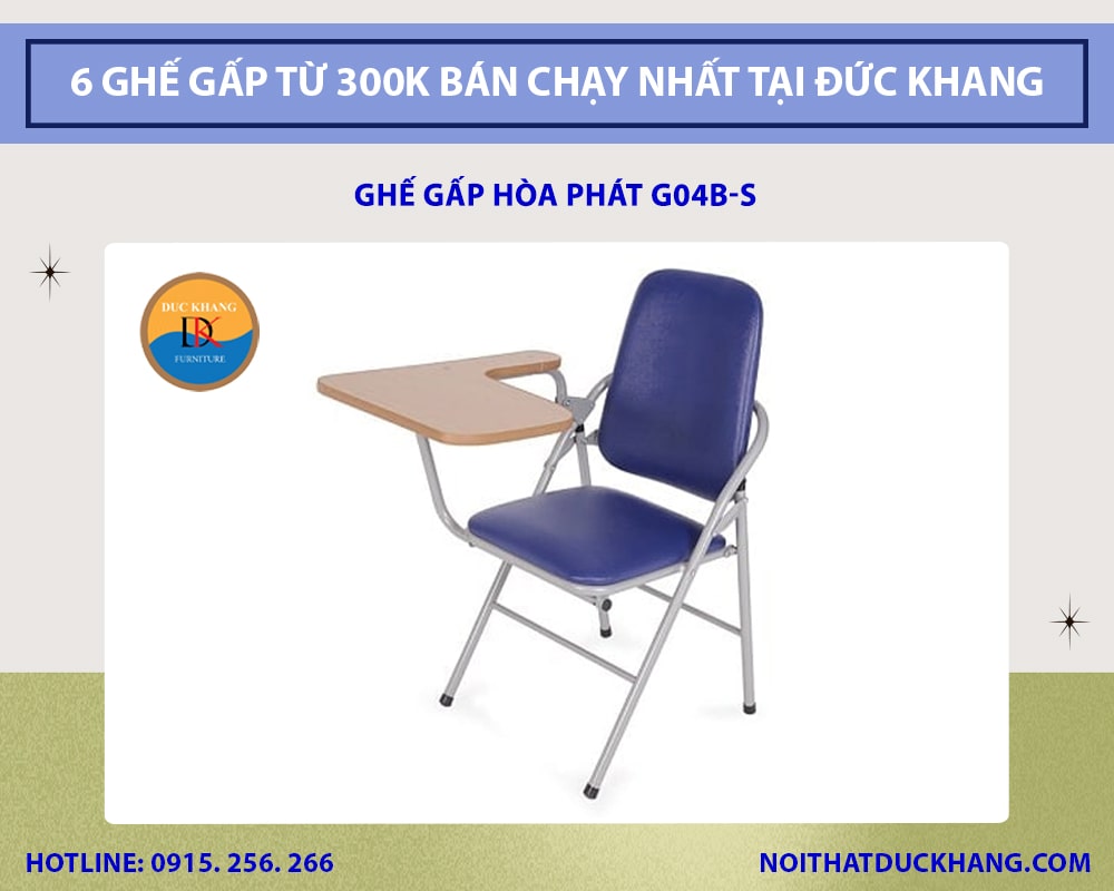 Ghế gấp Hòa Phát G04B-S Ghế gấp Hòa Phát G04B-S