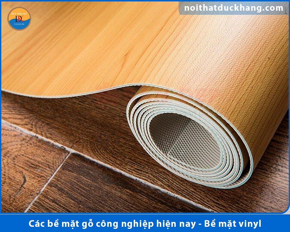 Các bề mặt gỗ công nghiệp phổ biến hiện nay - Bề mặt vinyl