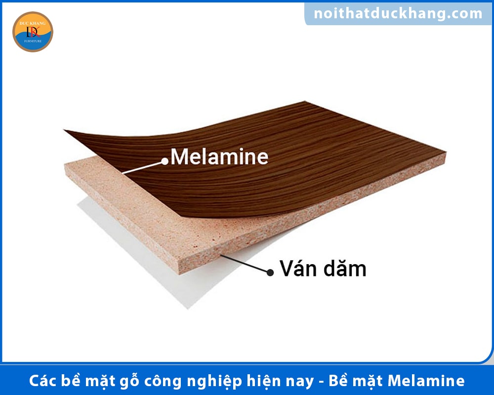 Các bề mặt gỗ công nghiệp phổ biến hiện nay - Bề mặt Melamine