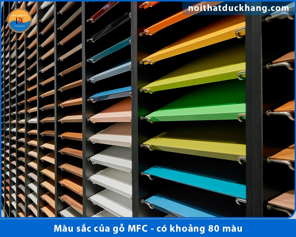 Màu sắc của gỗ MFC