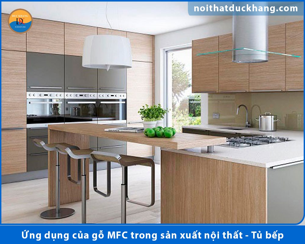 Ứng dụng của gỗ MFC trong sản xuất nội thất - Tủ bếp