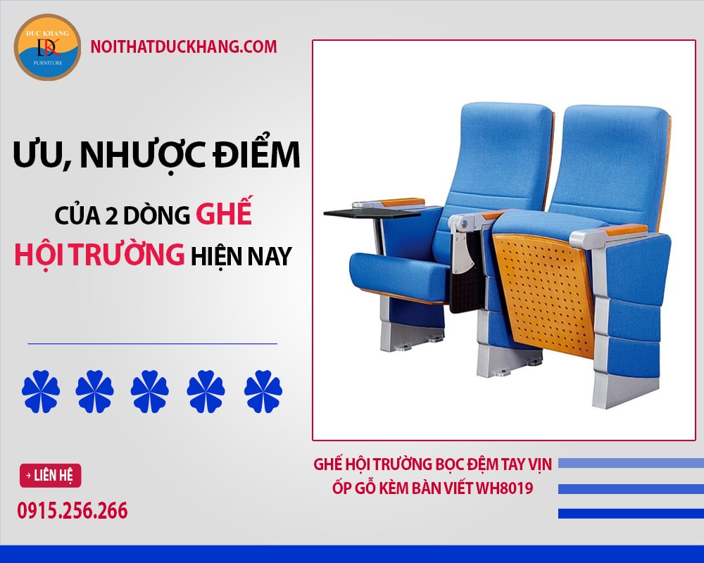 Ưu, nhược điểm của 2 dòng ghế hội trường phổ biến hiện nay Ưu, nhược điểm của 2 dòng ghế hội trường phổ biến hiện nay