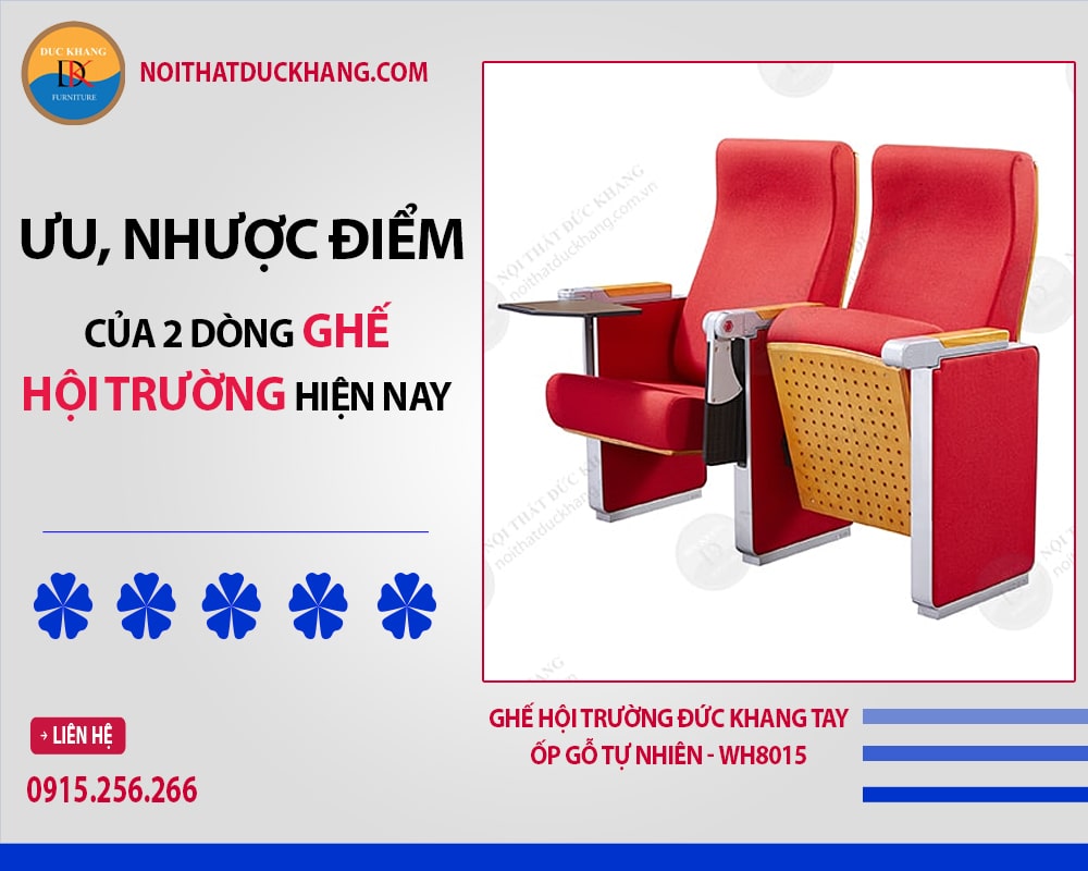 Ưu, nhược điểm của 2 dòng ghế hội trường phổ biến hiện nay Ưu, nhược điểm của 2 dòng ghế hội trường phổ biến hiện nay
