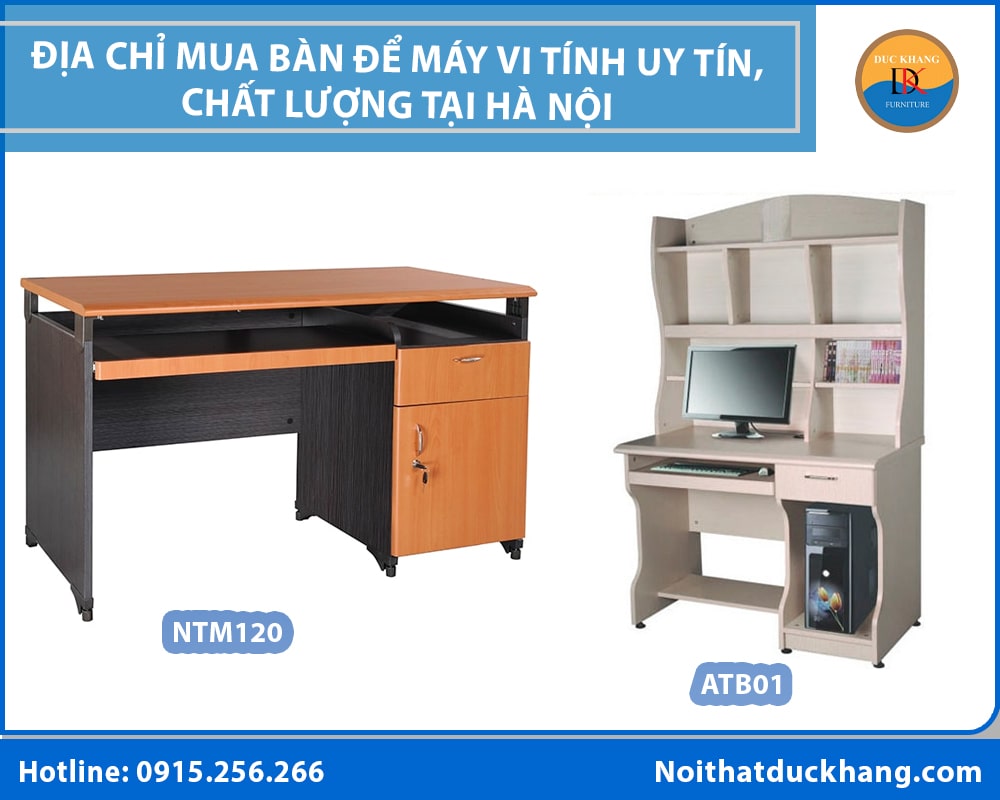 Địa chỉ mua bàn để máy vi tính uy tín, chất lượng tại Hà Nội