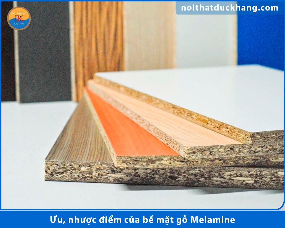 Ưu, nhược điểm của bề mặt gỗ Melamine