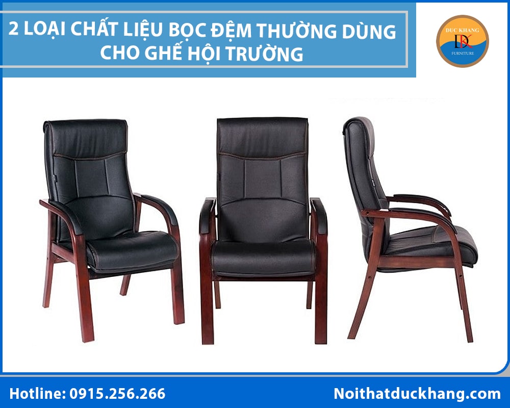 2 loại chất liệu bọc đệm thường dùng cho ghế hội trường
