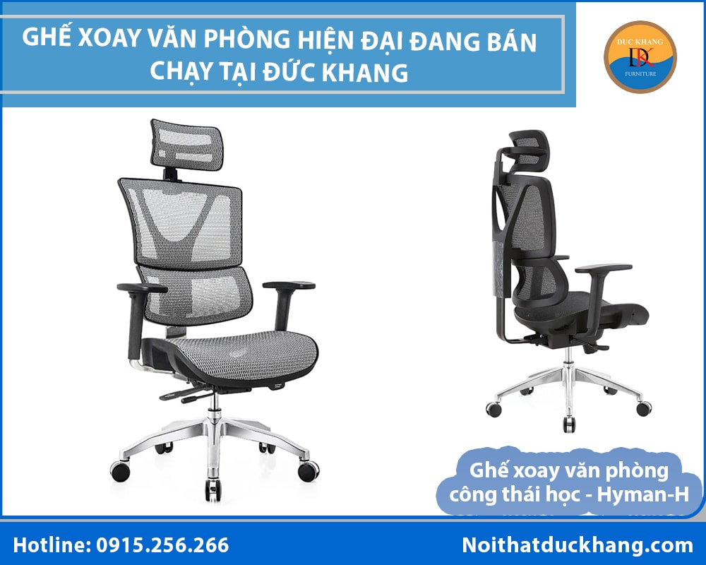 Những mẫu ghế xoay văn phòng hiện đại, nổi bật tại Đức Khang Những mẫu ghế xoay văn phòng hiện đại, nổi bật tại Đức Khang