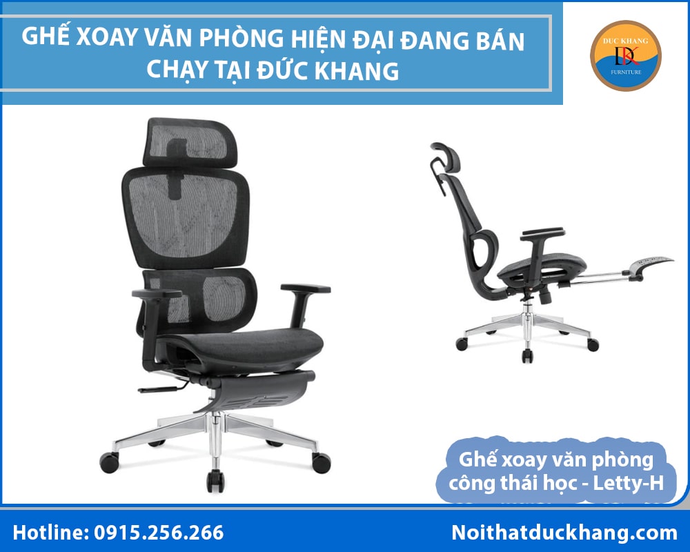Những mẫu ghế xoay văn phòng hiện đại, nổi bật tại Đức Khang Những mẫu ghế xoay văn phòng hiện đại, nổi bật tại Đức Khang