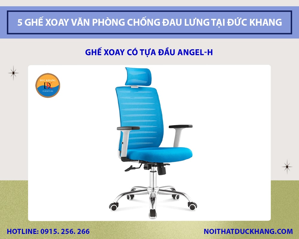 Ghế xoay có tựa đầu Angel-H Ghế xoay có tựa đầu Angel-H