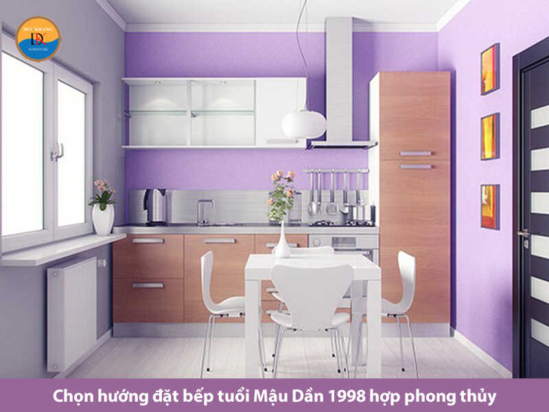 Chọn hướng đặt bếp tuổi Mậu Dần 1998 hợp phong thủy