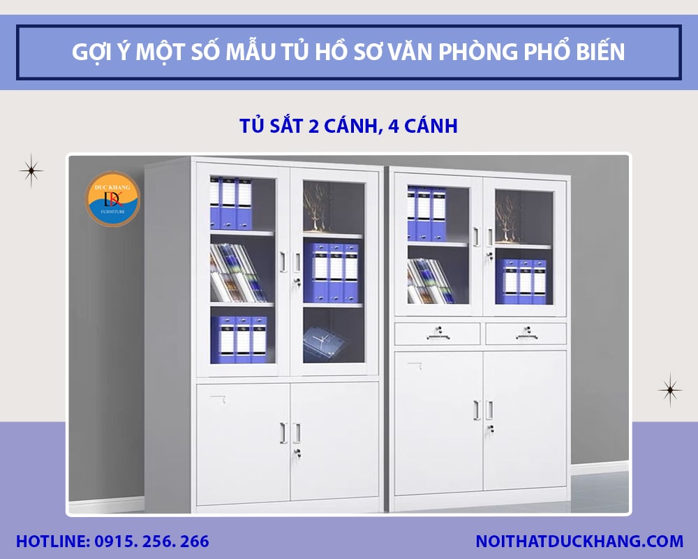 Tủ sắt 2 cánh, 4 cánh - Phù hợp cho văn phòng công sở, cơ quan nhà nước Tủ sắt 2 cánh, 4 cánh - Phù hợp cho văn phòng công sở, cơ quan nhà nước