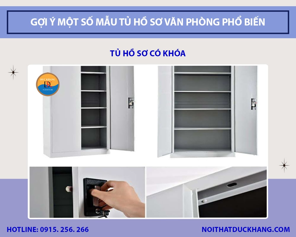 Tủ hồ sơ có khóa - Bảo mật tài liệu quan trọng Tủ hồ sơ có khóa - Bảo mật tài liệu quan trọng