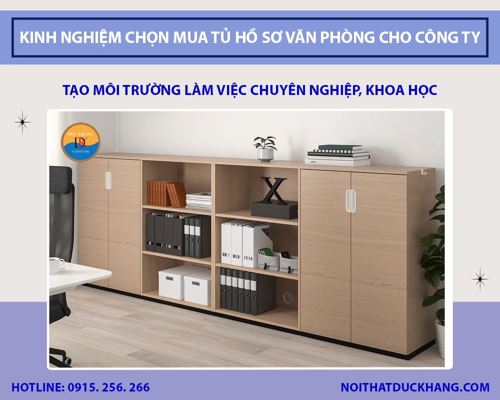 Kinh nghiệm chọn mua tủ hồ sơ văn phòng cho công ty