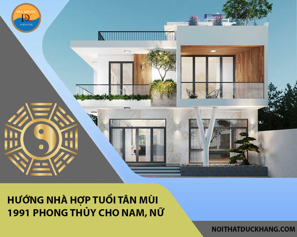 Hướng nhà hợp tuổi Tân Mùi 1991 phong thủy cho Nam, Nữ