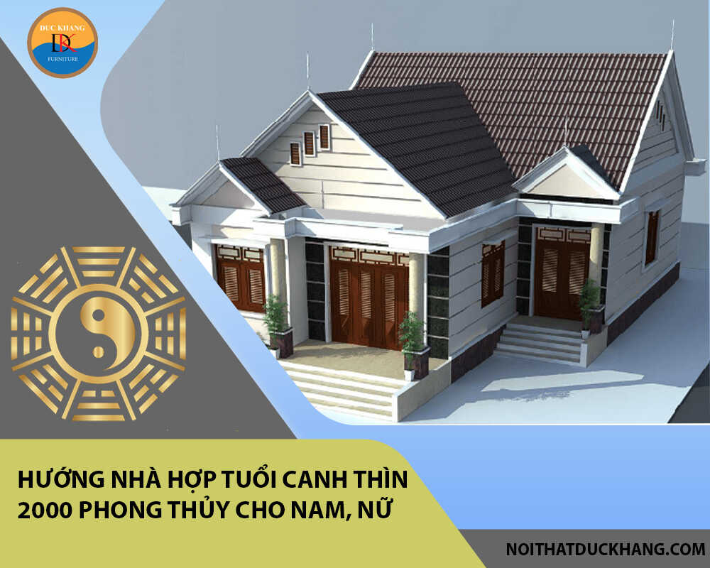 Hướng nhà hợp tuổi Canh Thìn 2000 phong thủy cho Nam, Nữ