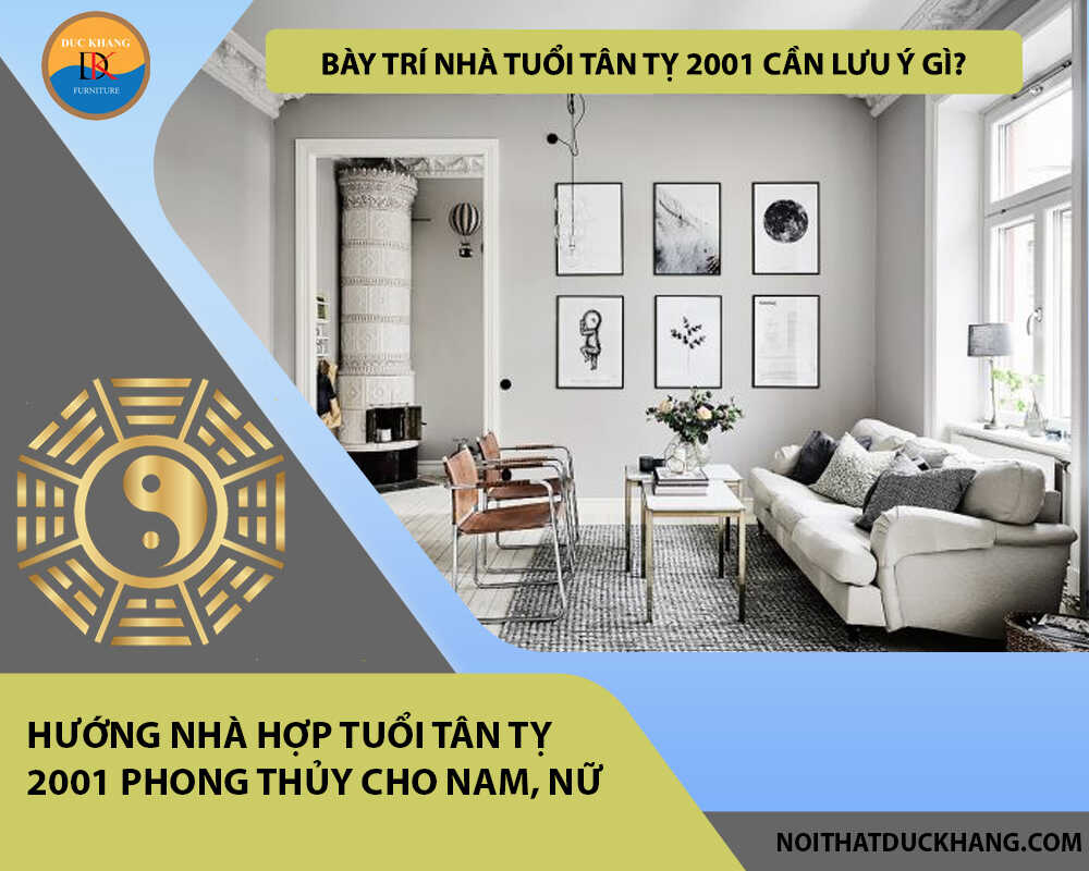 Hướng nhà hợp tuổi Tân Tỵ 2001 phong thủy cho Nam, Nữ