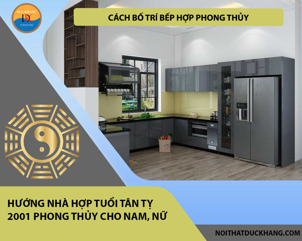 Cách bố trí bếp hợp phong thủy cho gia chủ tuổi Tân Tỵ 2001