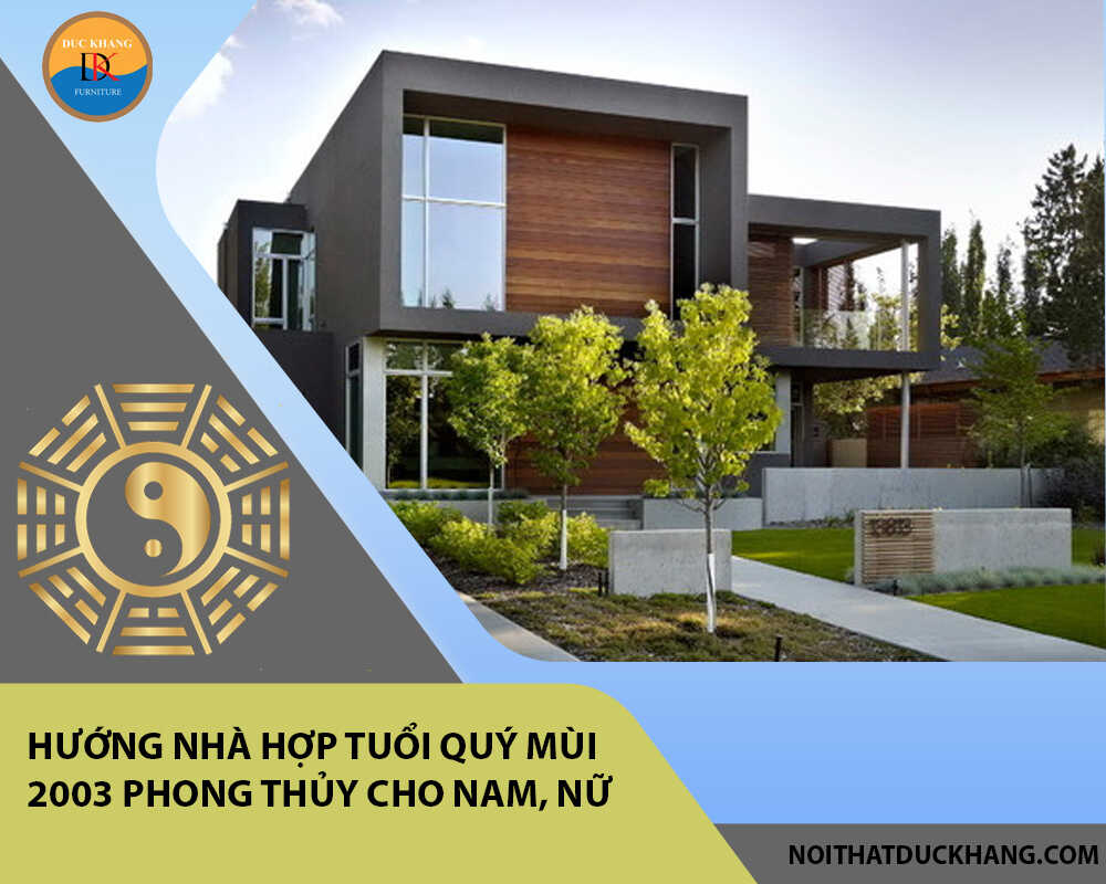 Hướng nhà hợp tuổi Quý Mùi 2003 phong thủy cho Nam, Nữ