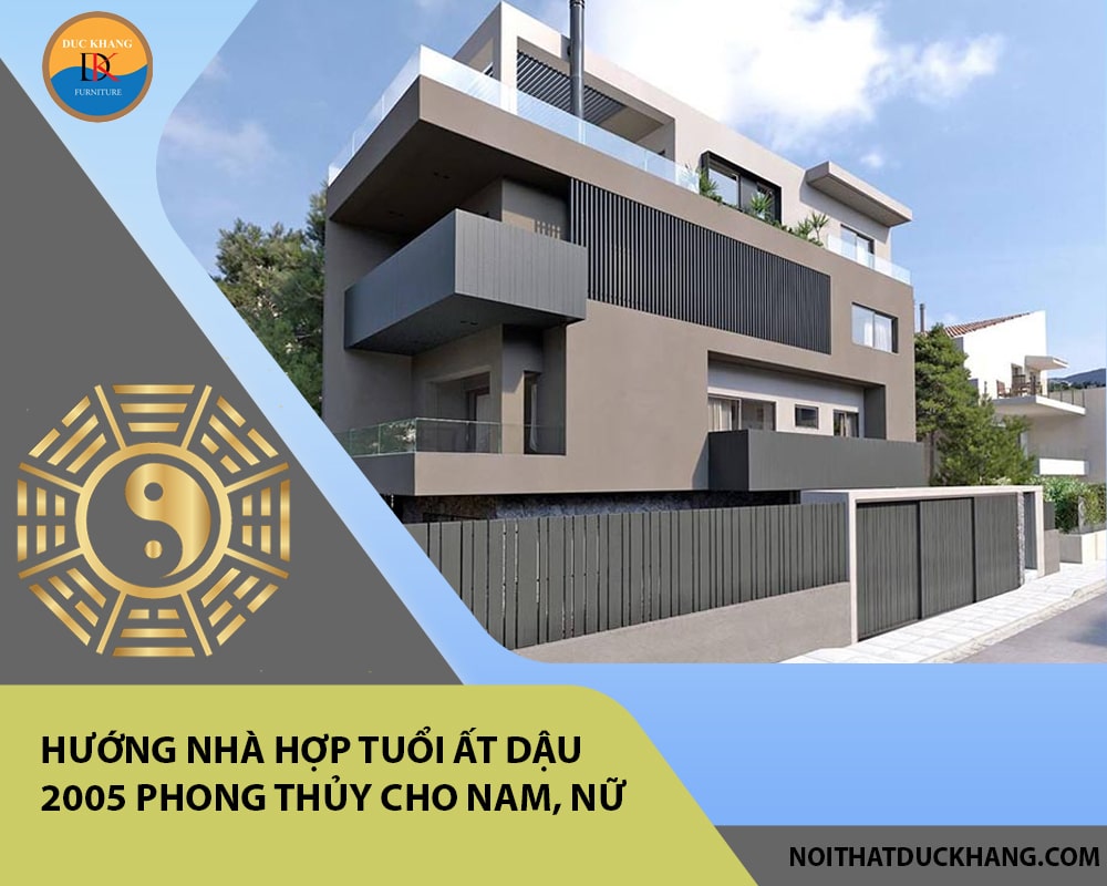 Hướng nhà hợp tuổi Ất Dậu 2005 phong thủy cho Nam, Nữ