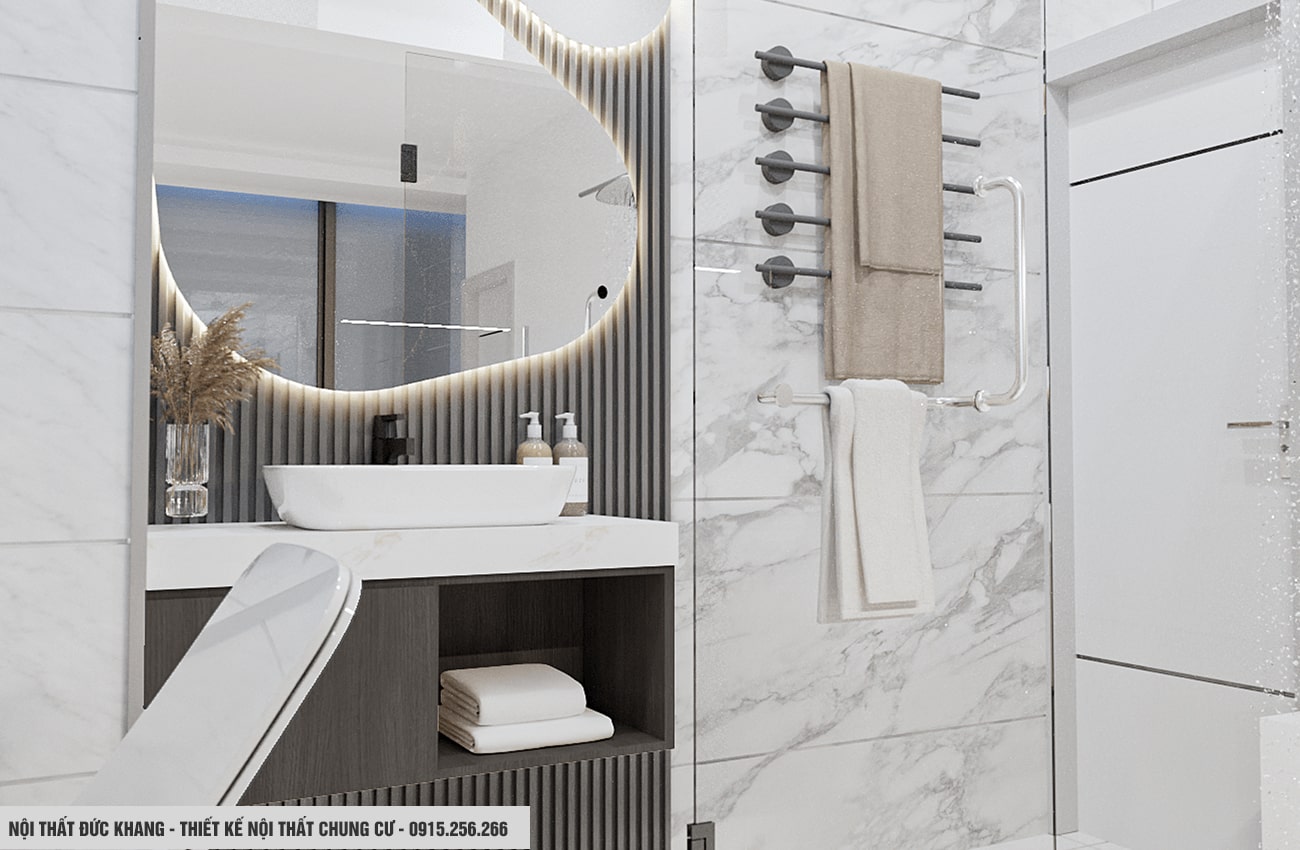 Mẫu 22: Thiết kế nội thất chung cư diện tích 100m2 – 3 phòng ngủ