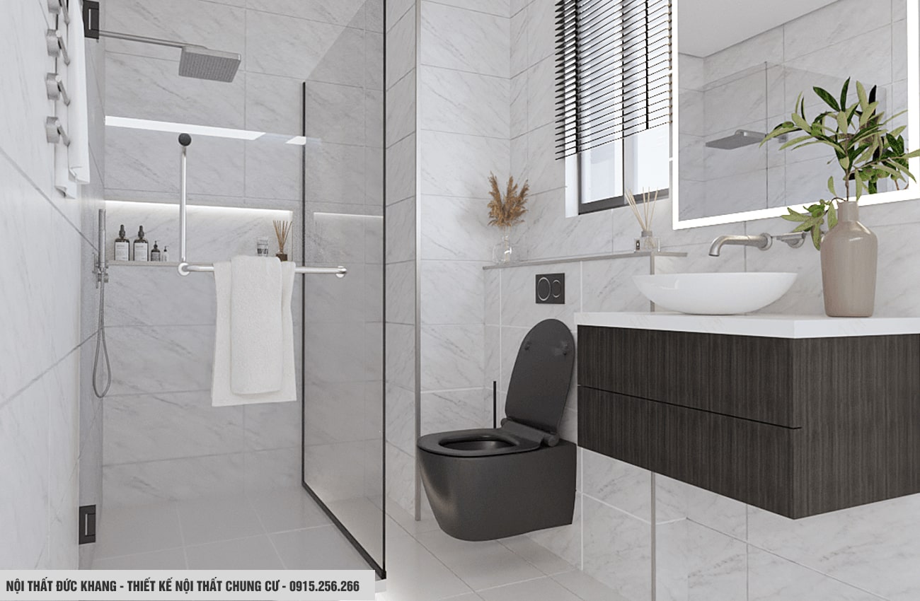 Mẫu 22: Thiết kế nội thất chung cư diện tích 100m2 – 3 phòng ngủ