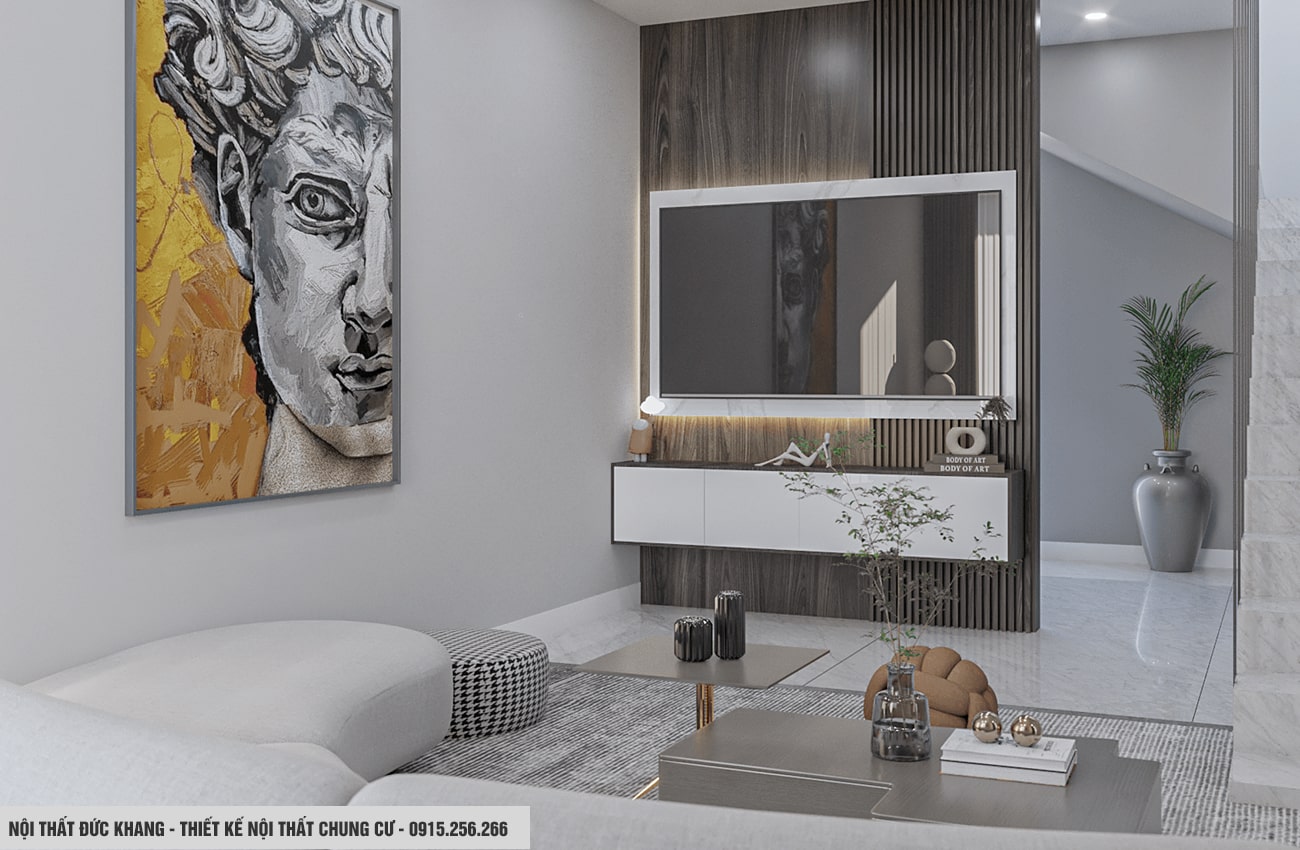 Mẫu 22: Thiết kế nội thất chung cư diện tích 100m2 – 3 phòng ngủ