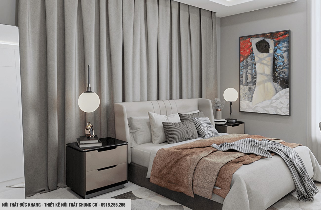 Mẫu 22: Thiết kế nội thất chung cư diện tích 100m2 – 3 phòng ngủ