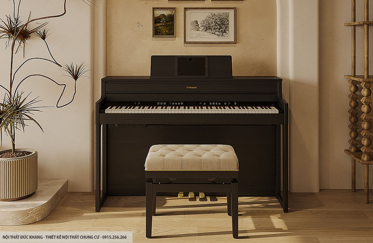 Mẫu 5: Thiết kế nội thất chung cư diện tích 50m2 – 2 phòng ngủ