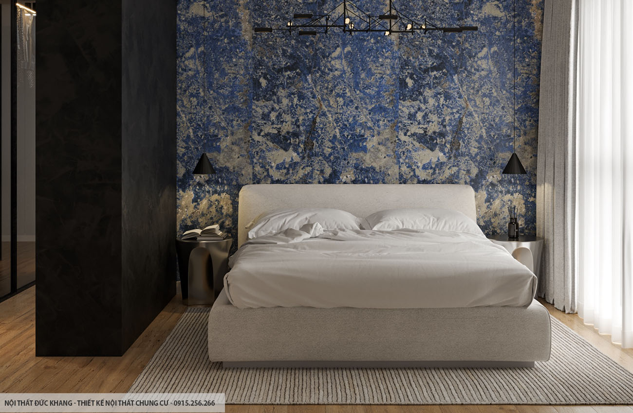 Mẫu 6: Thiết kế nội thất chung cư diện tích 54m2 – 2 phòng ngủ