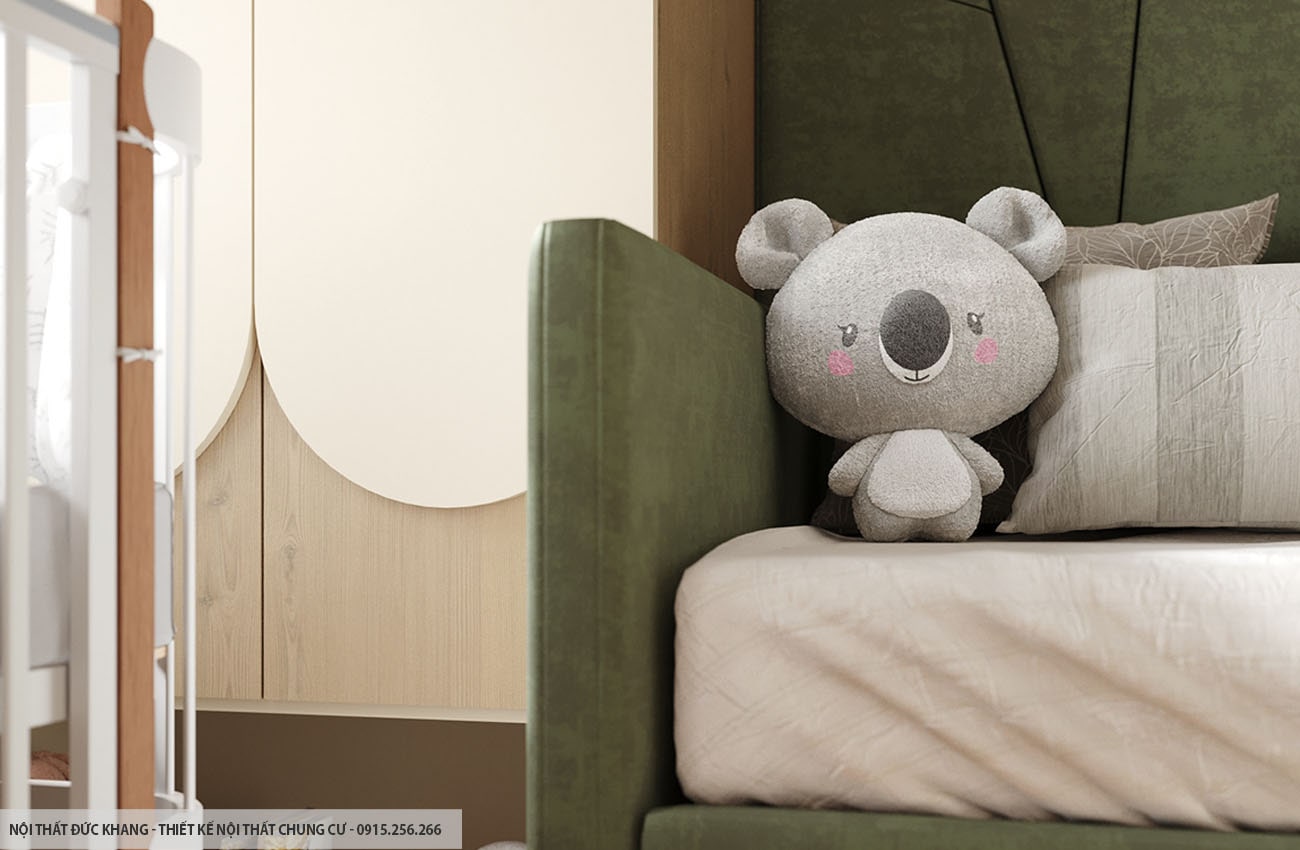 Mẫu 10: Thiết kế nội thất chung cư diện tích 60m2 – 2 phòng ngủ