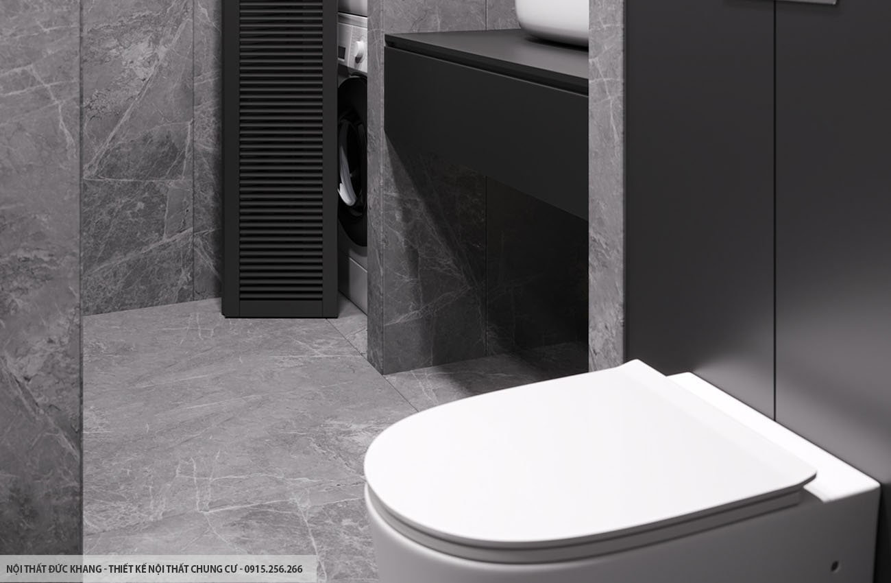 Mẫu 10: Thiết kế nội thất chung cư diện tích 60m2 – 2 phòng ngủ