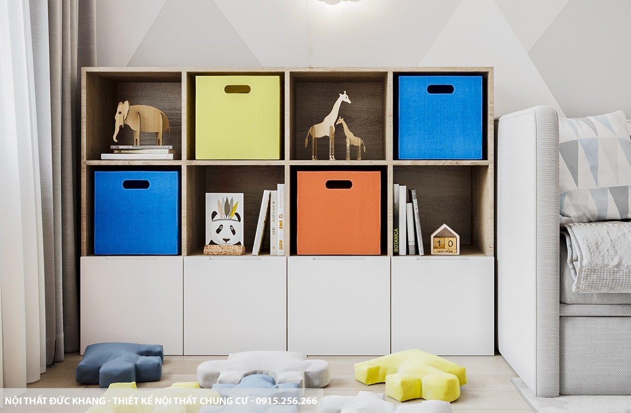 Mẫu 12: Thiết kế nội thất chung cư diện tích 65m2 – 2 phòng ngủ