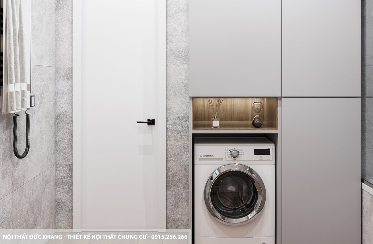 Mẫu 12: Thiết kế nội thất chung cư diện tích 65m2 – 2 phòng ngủ