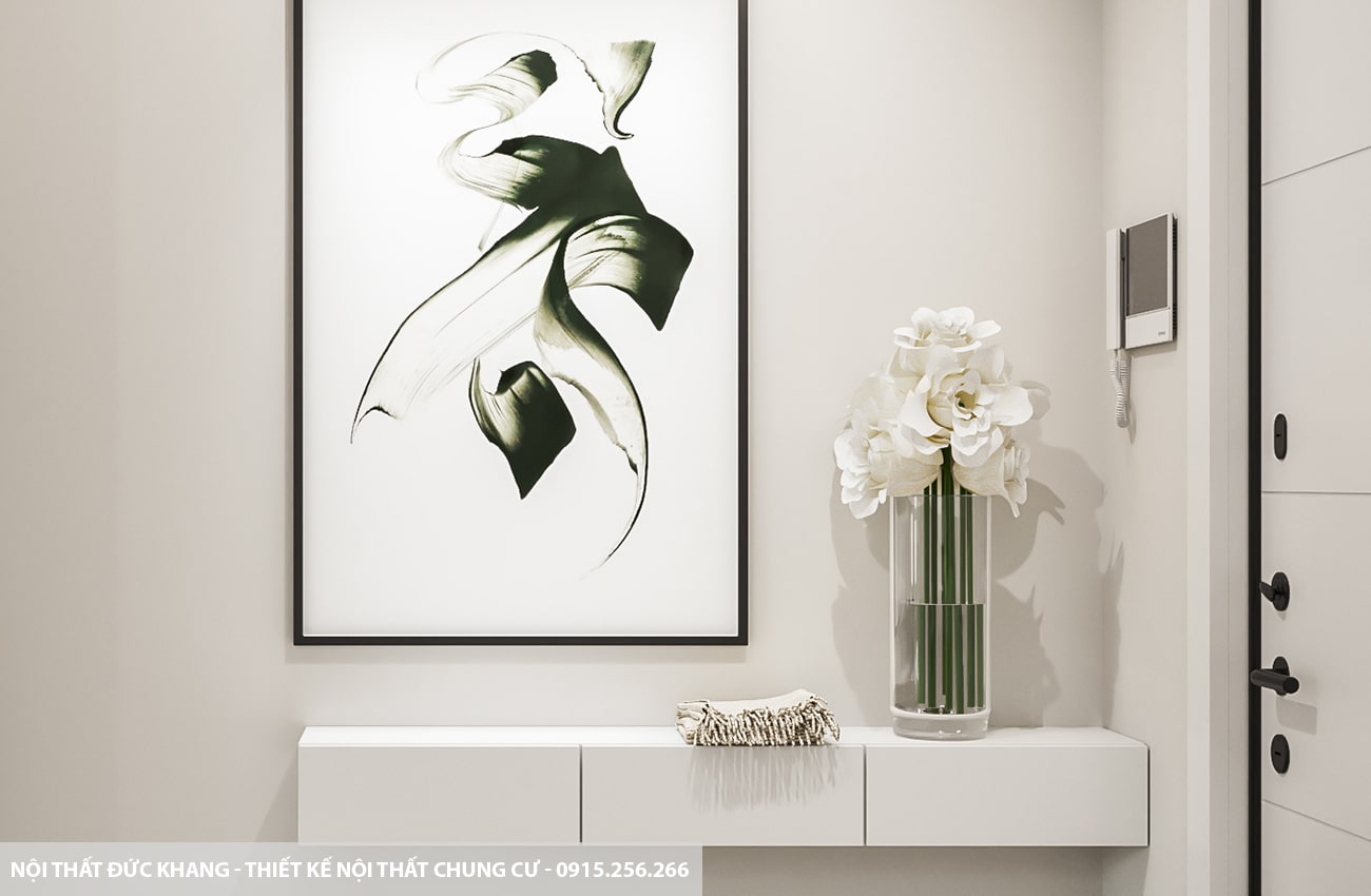 Mẫu 12: Thiết kế nội thất chung cư diện tích 65m2 – 2 phòng ngủ