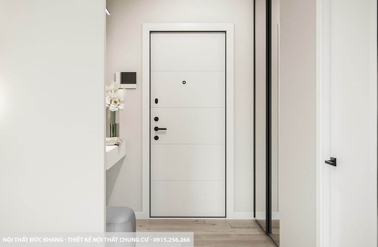 Mẫu 12: Thiết kế nội thất chung cư diện tích 65m2 – 2 phòng ngủ