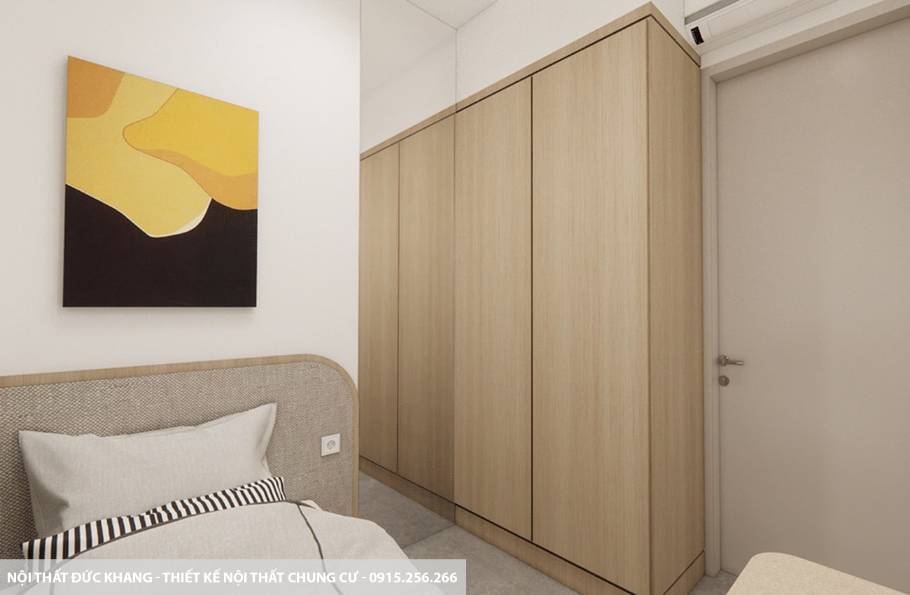 Mẫu 13: Thiết kế nội thất chung cư diện tích 68m2 – 2 phòng ngủ