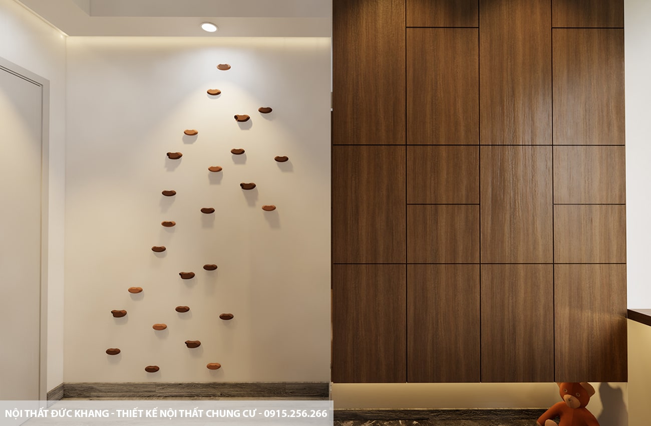 Mẫu 15: Thiết kế nội thất chung cư diện tích 75m2 – 2 phòng ngủ