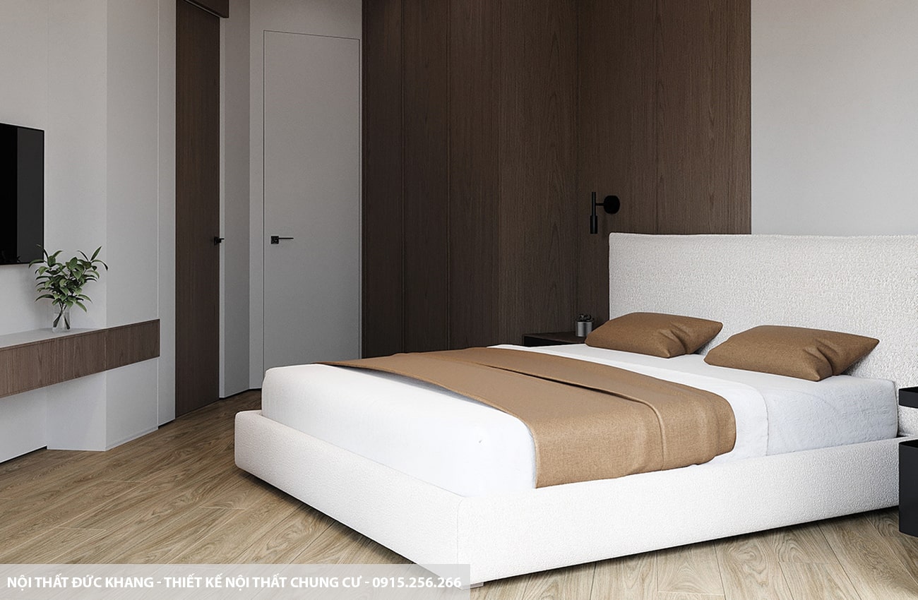 Mẫu 16: Thiết kế nội thất chung cư diện tích 78m2 – 2 phòng ngủ