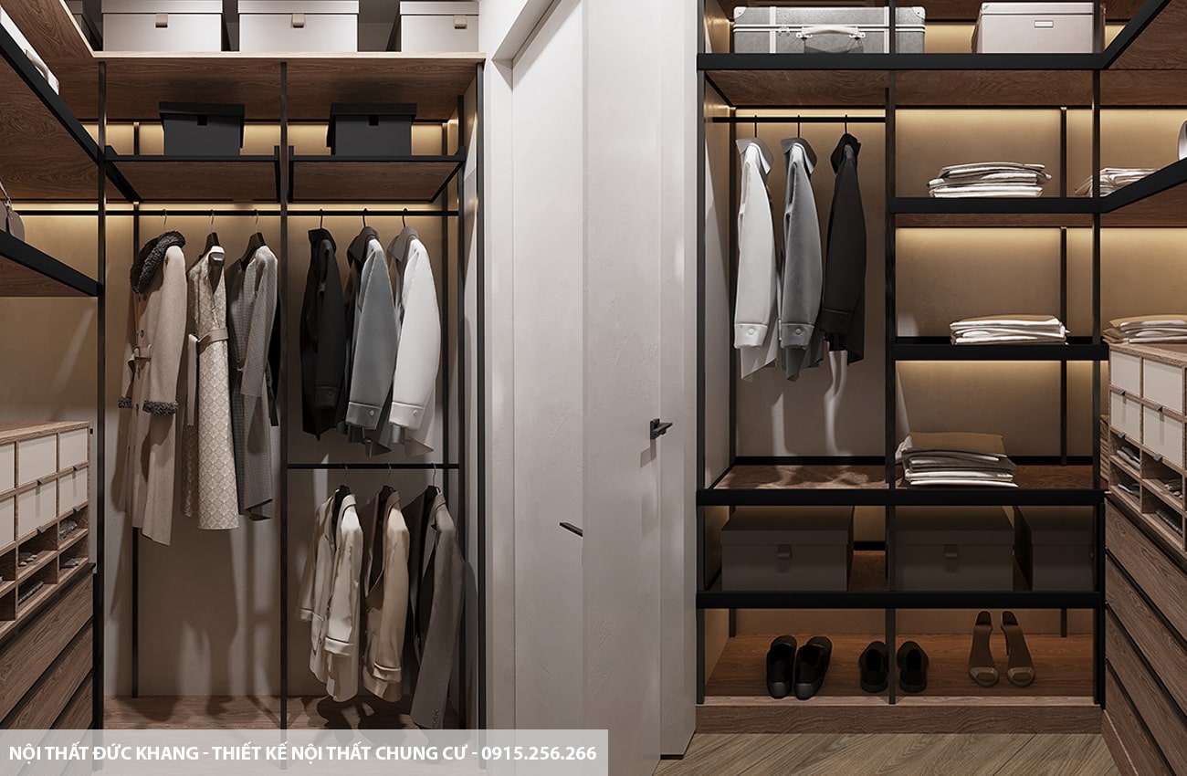 Mẫu 16: Thiết kế nội thất chung cư diện tích 78m2 – 2 phòng ngủ