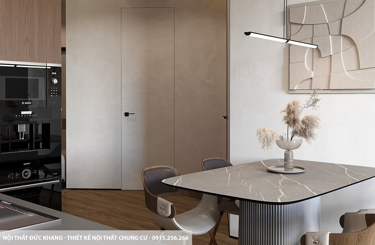 Mẫu 16: Thiết kế nội thất chung cư diện tích 78m2 – 2 phòng ngủ